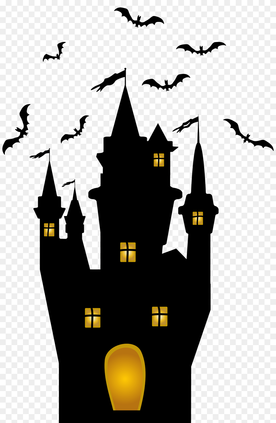Halloween Clip Art Castle, Lighting Png Image