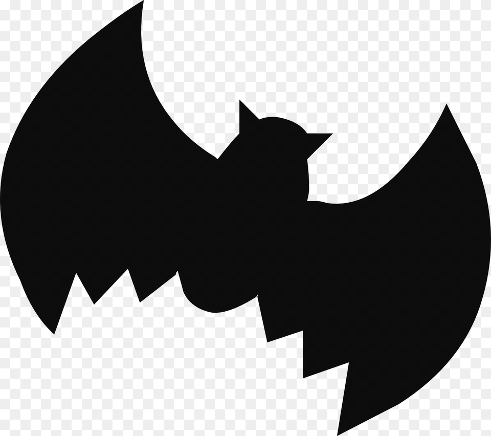 Halloween Clipart Bat, Gray Png