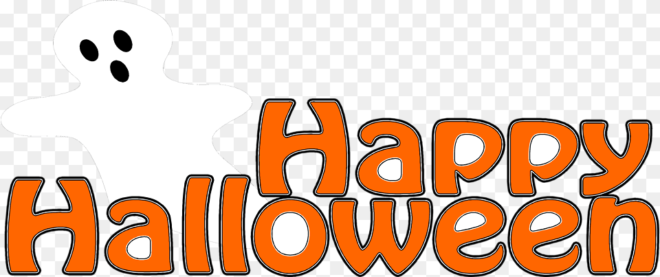 Halloween Clipart Ghost Happy Halloween Happy Halloween Text Animal, Bear, Mammal, Wildlife Free Transparent Png