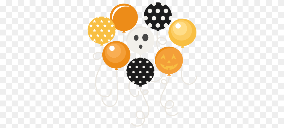 Halloween Clipart Halloween Balloons Transparent Halloween Balloons Clipart, Balloon, Pattern, Face, Head Free Png Download