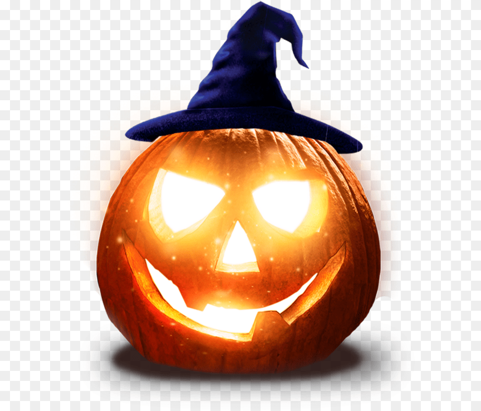 Halloween Cool Scary Creepy Pumpkin Which Halloween Pumpkin Transparent Background, Festival, Clothing, Hat, Food Free Png