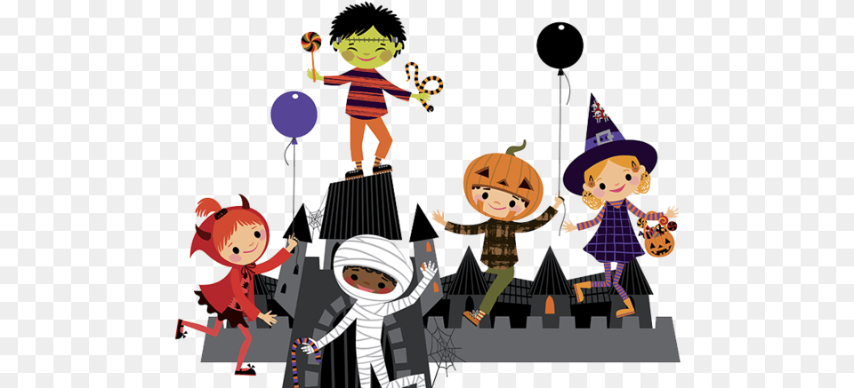 Halloween Costume Child Cartoon For Witch Hat, Publication, Book, Comics, Person Png