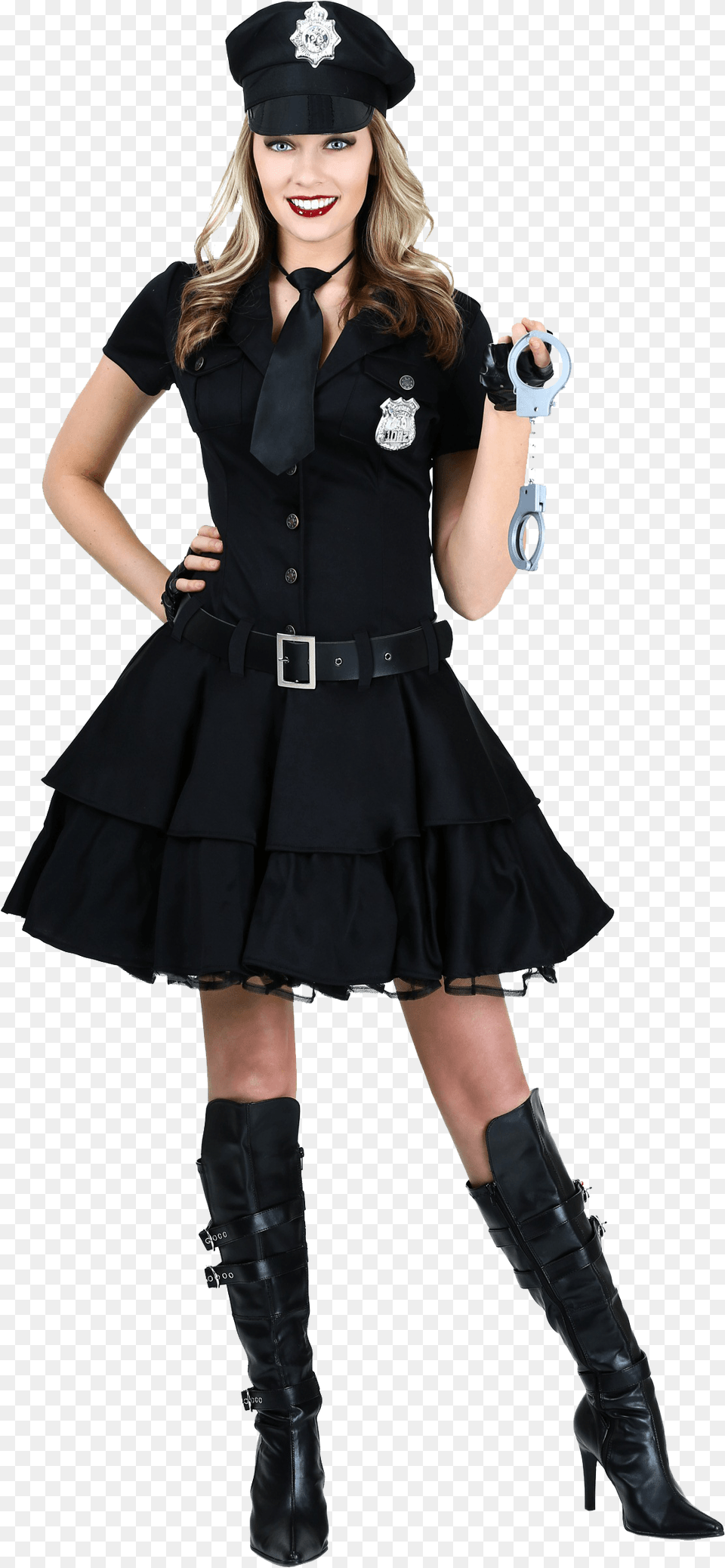 Halloween Costume Plus Size Playful Police Costume, Teen, Clothing, Female, Person Free Png Download