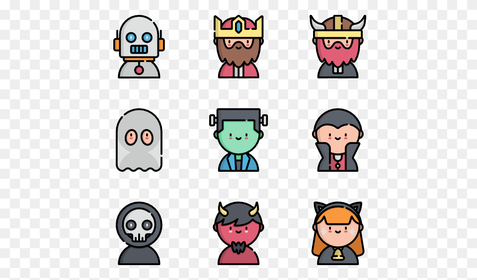 Halloween Costume Party Premium Icons, Baby, Person, Face, Head Free Png