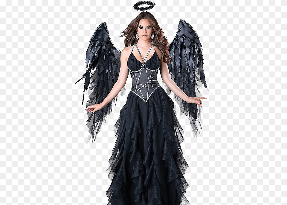 Halloween Costume Transparent Dark Angel Costume, Fashion, Clothing, Dress, Gown Png