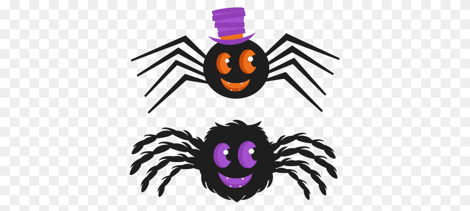 Halloween Cute Spiders Clip Art, Animal, Invertebrate, Spider Free Png