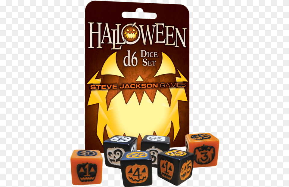 Halloween D6 Dice Set Png Image