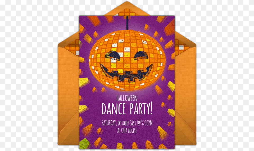 Halloween Dance Party Invitation, Advertisement, Poster Png