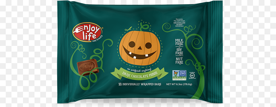 Halloween Dark Chocolate Minis Enjoy Life Chocolate Halloween, Food, Sweets, Plant, Produce Free Png Download