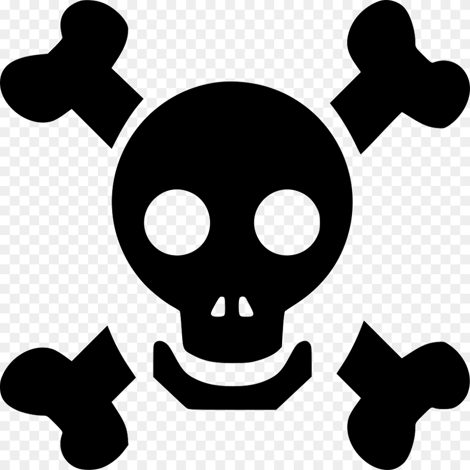 Halloween Dead Face Horror Skull Tattoo Zombie Icon, Stencil, Silhouette Free Transparent Png