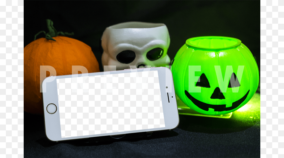 Halloween Decorations Such As Scary Green Pumpkin Pumpkin, Electronics, Mobile Phone, Phone Free Png