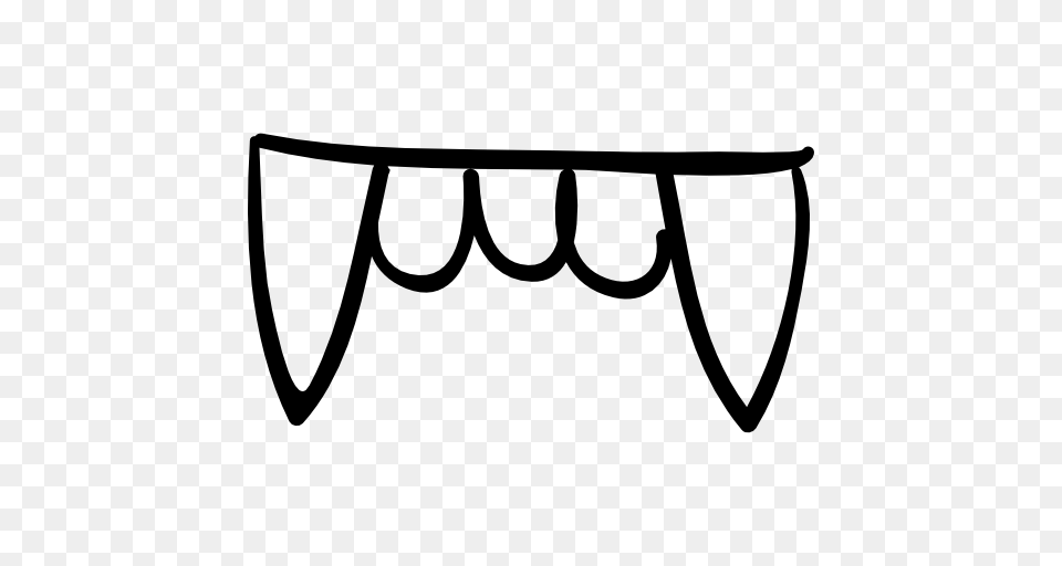 Halloween Denture Outline With Fangs, Accessories, Glasses, Stencil, Furniture Free Transparent Png
