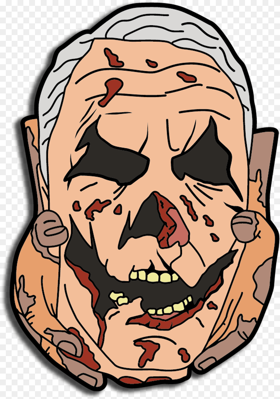 Halloween Enamel Pin Horror Image With Clip Art, Adult, Man, Male, Person Free Png Download