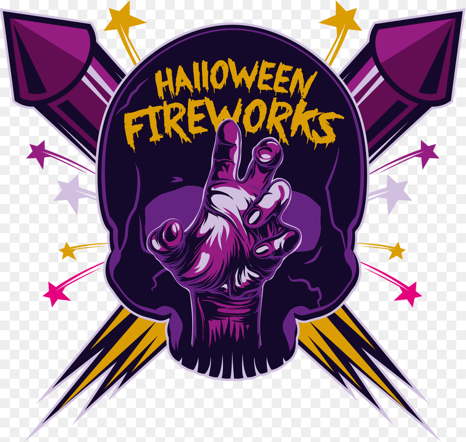 Halloween Fireworks Festival Halloween Firework, Art, Purple, Graphics, Book Free Png Download