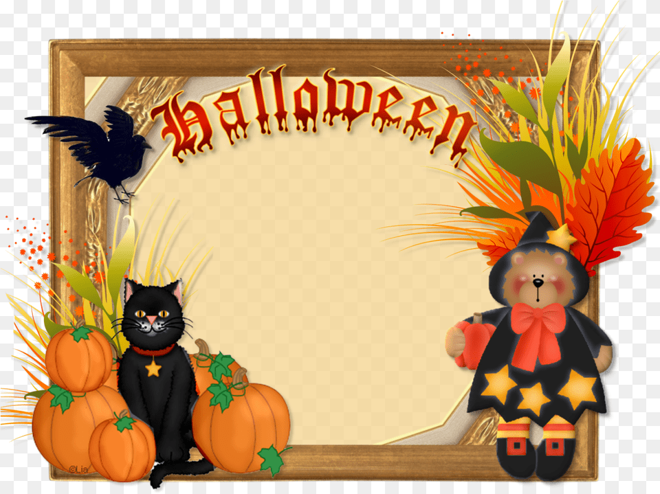 Halloween Frame, Vegetable, Pumpkin, Produce, Plant Free Png Download