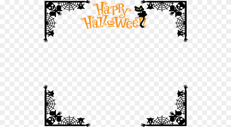 Halloween Frame Clipart Freeuse Halloween Border, Art, Graphics, Floral Design, Pattern Free Png