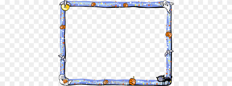 Halloween Frame Royalty Vector Clip Art Illustration, Blackboard Png