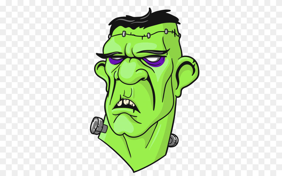 Halloween Frankenstein Clipart Nice Clip Art, Green, Person, Head, Face Png