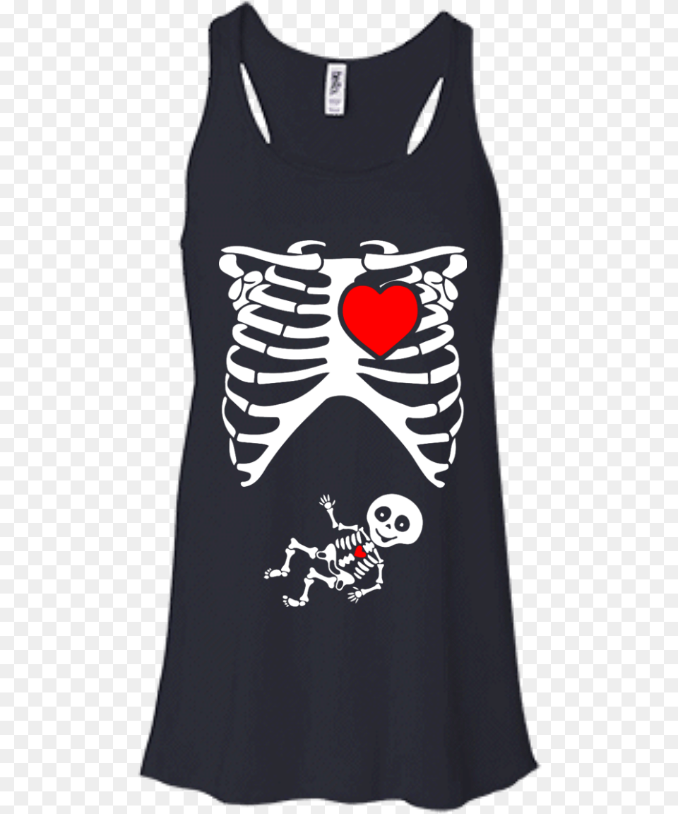Halloween Funny Sexy Pregnant Xray Skeleton Baby Shirt T Shirt Roblox Skeleton, Clothing, Tank Top, Person Png