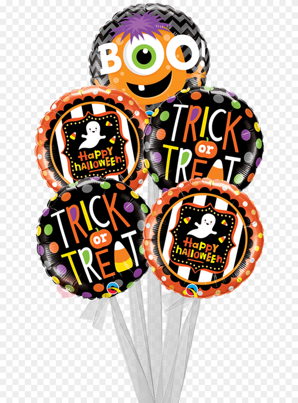 Halloween Ghost Amp Candy Corn Big Bouquet Illustration, Food, Sweets Png