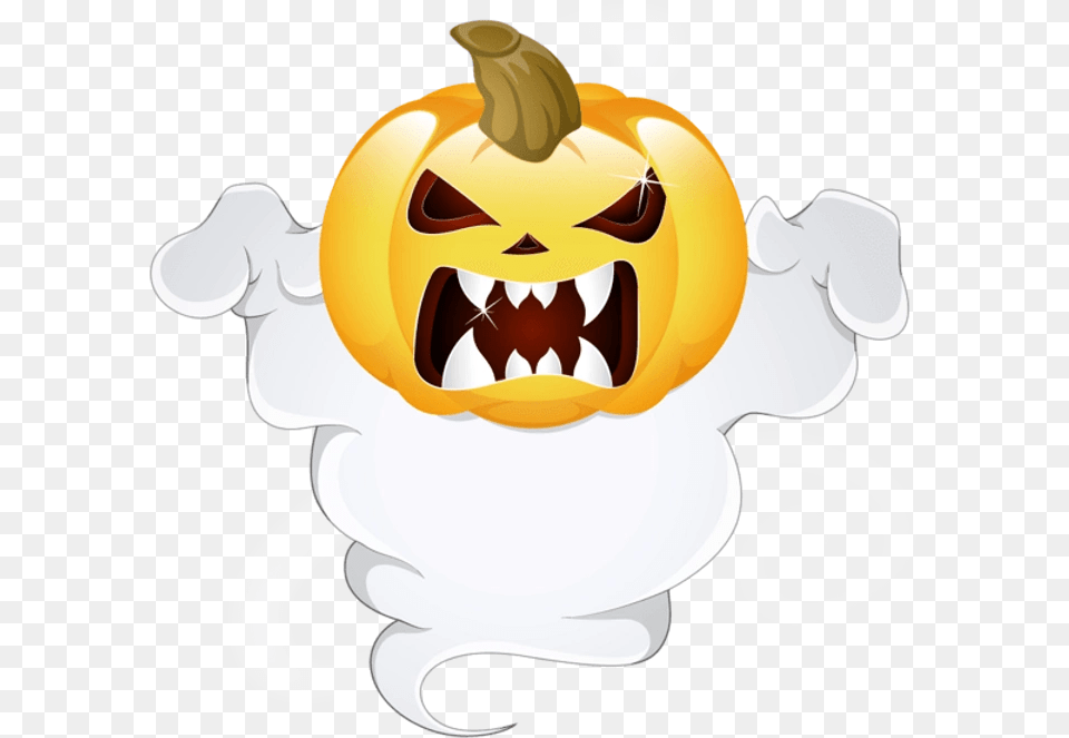 Halloween Ghost Cartoon Pumpkin Halloween, Festival Free Png Download