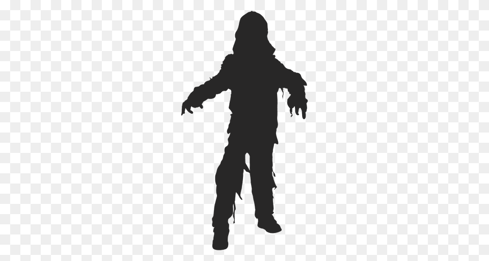 Halloween Ghost Costume Silhouette, Person, Clothing, Coat, Pants Free Transparent Png