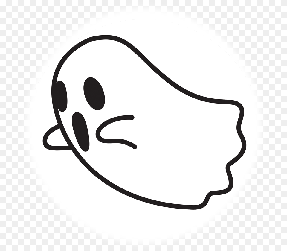 Halloween Ghost Doodle Icon, Food, Meal, Stencil, Fruit Free Png
