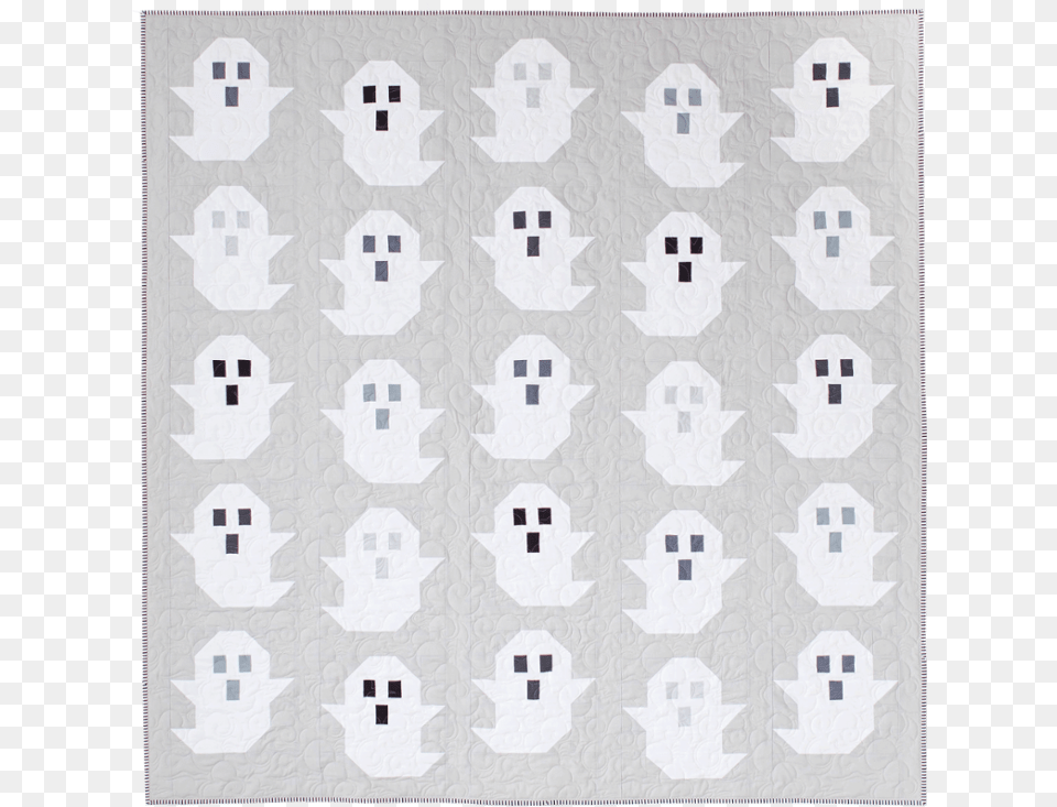 Halloween Ghost Pattern From Pen And Paper Patterns Ghost Quilt, Home Decor, Rug Png Image