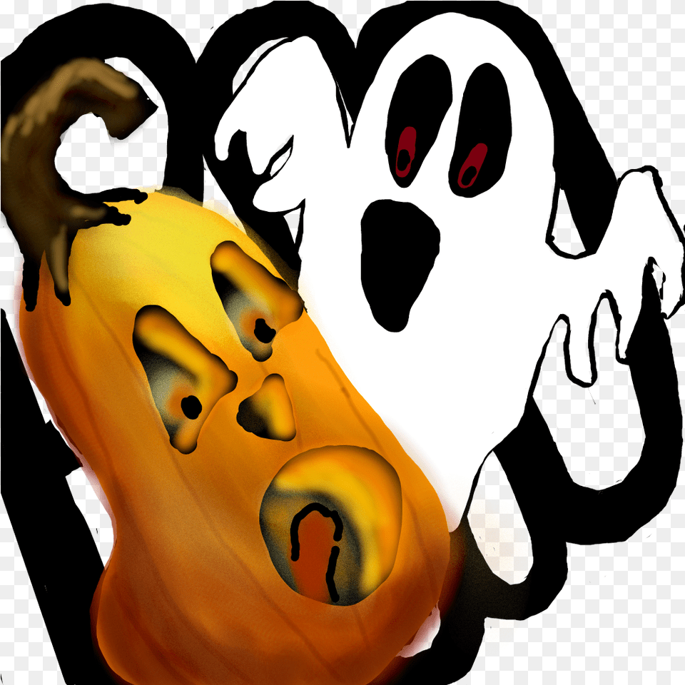 Halloween Ghostly Pumpkin Ghost Boo Scary Sticker Ghost Illustration, Adult, Person, Female, Woman Png