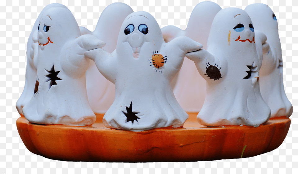 Halloween Ghosts Ghost Group Cute Aufkleber Einiges Halloween Verschiedene Andere Runder, Figurine Free Png Download