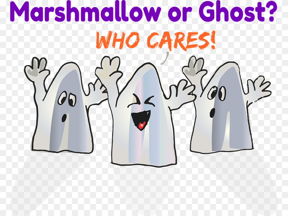 Halloween Ghosts Halloween Ghost Marshmallow Creepy Hora De Viver, Clothing, Hat, Publication, Book Png