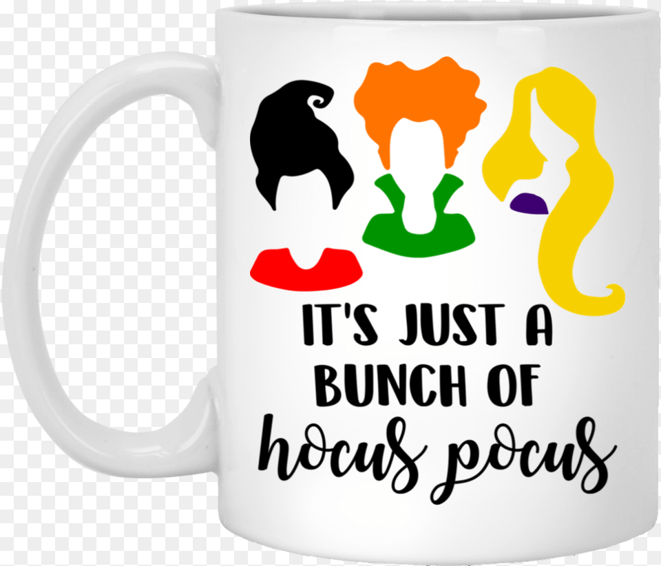 Halloween Gift Itu0027s Just A Bunch Of Hocus Pocus Mug Cubebik Hocus Pocus Witches Clipart, Animal, Bird, Cup, Beverage Free Png Download