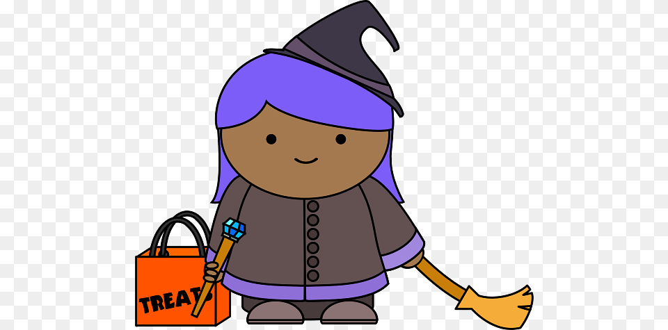 Halloween Girl In Witch Costume, People, Person, Baby, Cartoon Png