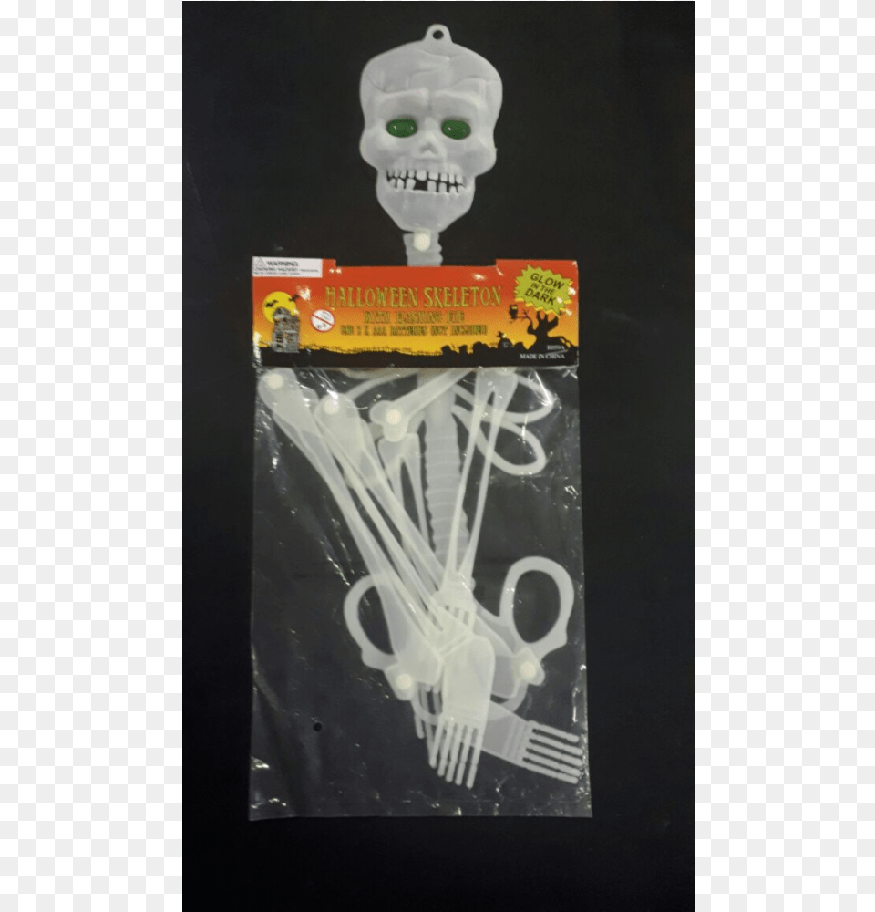 Halloween Glow In The Dark Flashing Skeleton 1000x1000 Skull, Cutlery, Fork, Face, Head Png Image