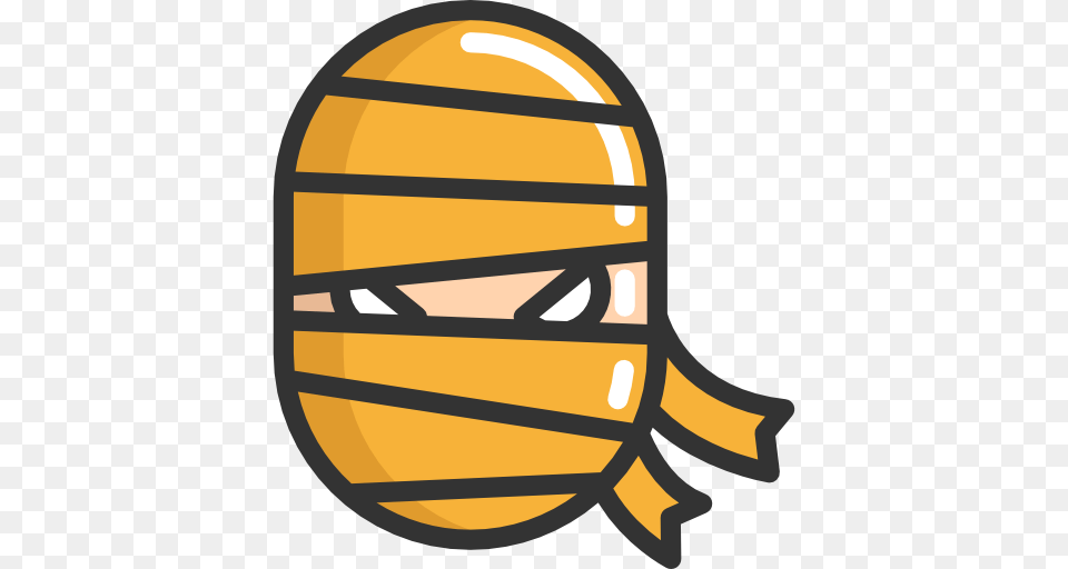 Halloween Goldenrod Icon, Sticker, Helmet, American Football, Sport Png Image