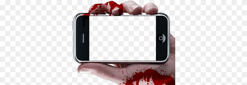 Halloween Graphics Phone With Blood On It, Electronics, Mobile Phone, Iphone, Baby Free Png Download