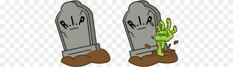 Halloween Grave And Zombie Hand Cursor U2013 Custom Cartoon, Gravestone, Tomb, Ammunition, Grenade Png Image