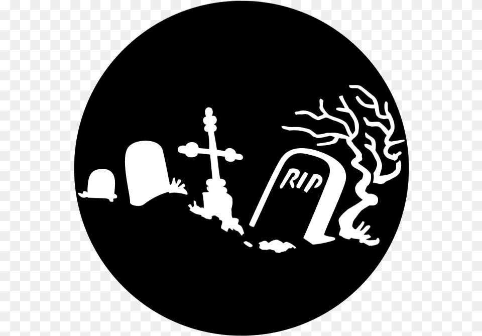 Halloween Graveyard, Stencil, Gravestone, Tomb, Person Png Image