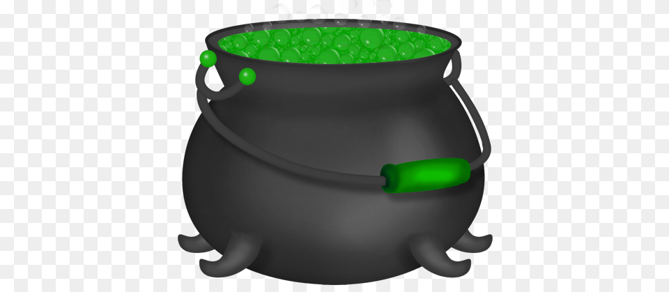 Halloween Green Witch Cauldron, Cookware, Pot Free Png Download
