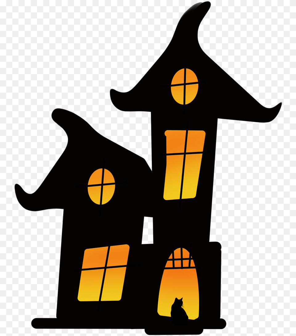 Halloween Haunted House Icon On Pixabay Halloween Kreslen Obrzky Dom, Lighting, Lamp, Animal, Cat Free Png Download