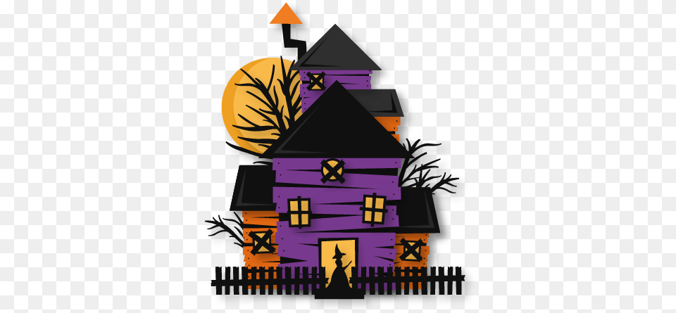 Halloween Haunted House Svg Cuts Clip Art, Architecture, Building, Housing Free Transparent Png