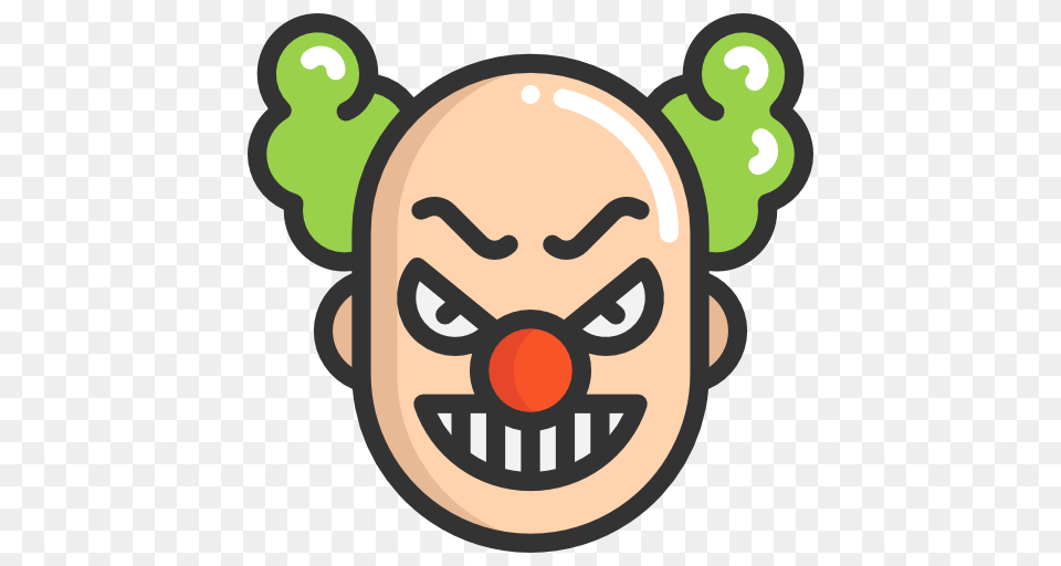 Halloween Horror Clown Terror Spooky Scary Fear Icon, Performer, Person, Ammunition, Grenade Free Png Download