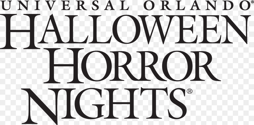 Halloween Horror Nights, Text Png Image
