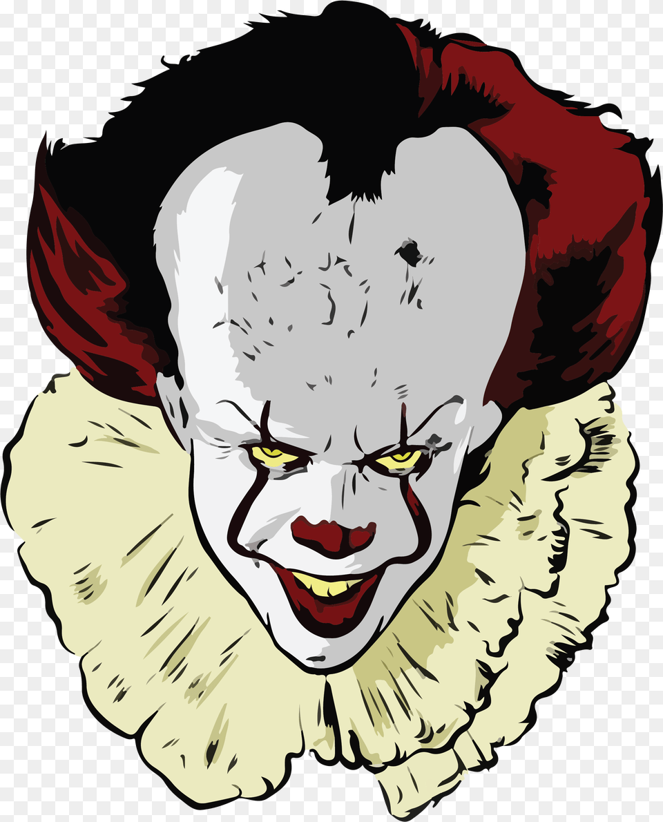 Halloween Horror Pack Artboards Pennywise The Clown Clipart, Person, Performer, Face, Head Free Png