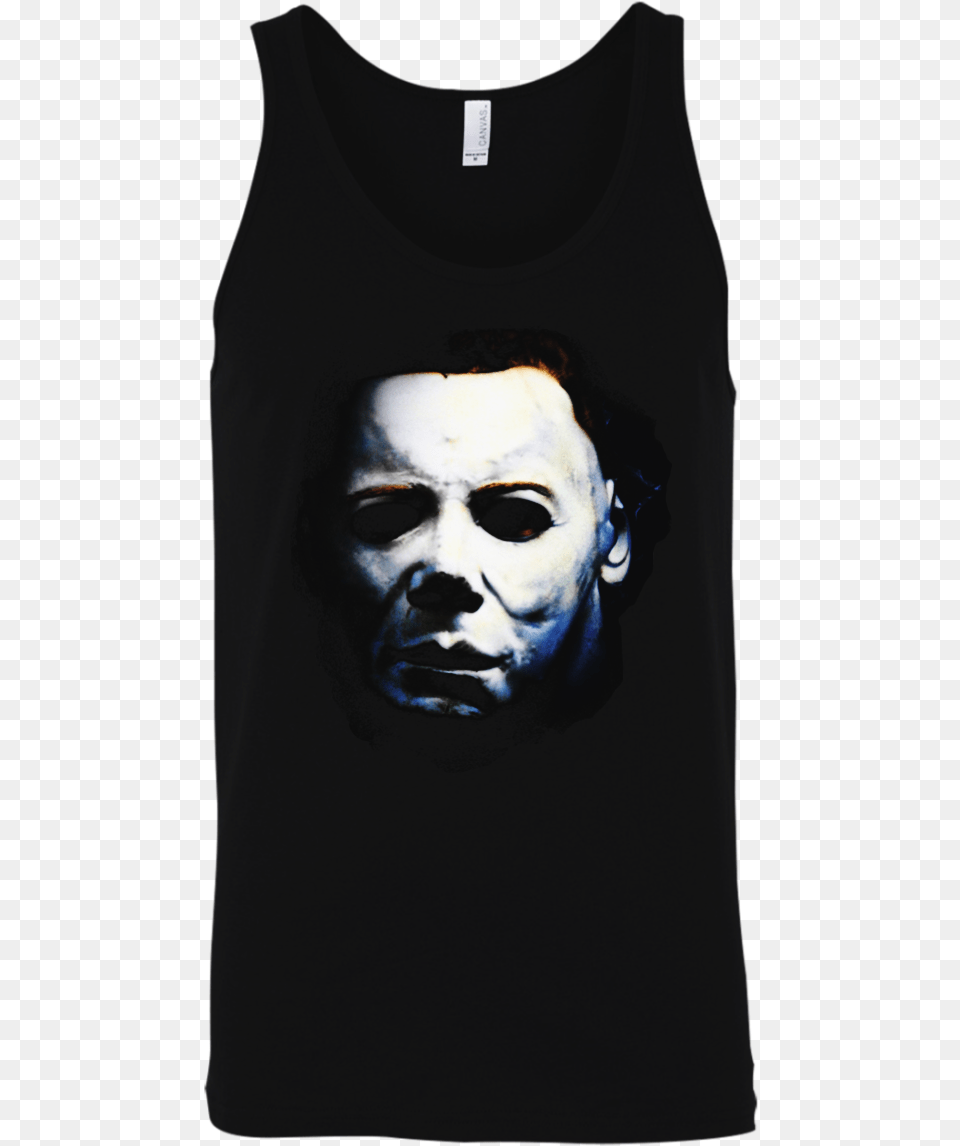 Halloween Horror Slasher Movie Michael Myers Jason Joker Tank Top, Clothing, T-shirt, Face, Head Free Png Download