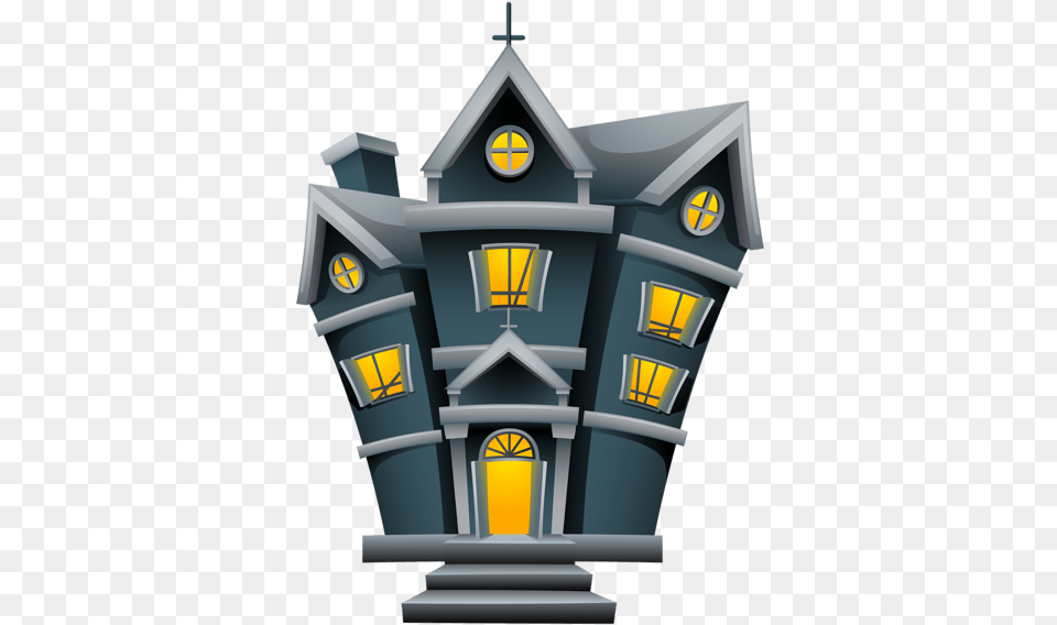 Halloween House Clipart Halloween Cartoon Designs, Architecture, Building, Clock Tower, Tower Free Transparent Png