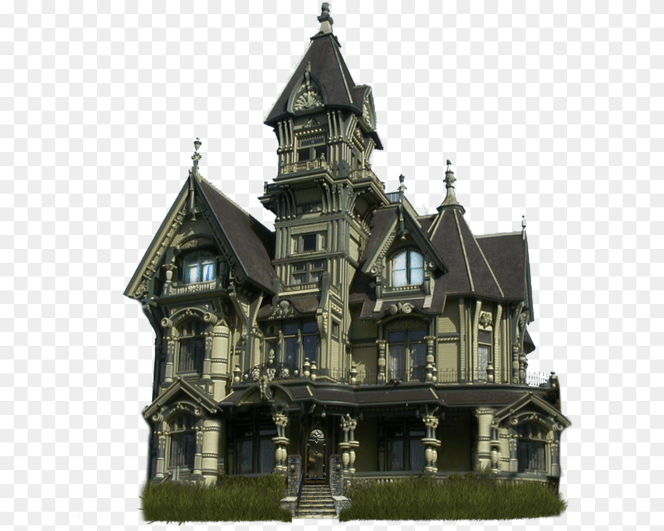 Halloween House Clipart Transparent Carson Mansion, Architecture, Building, Housing, Villa Free Png