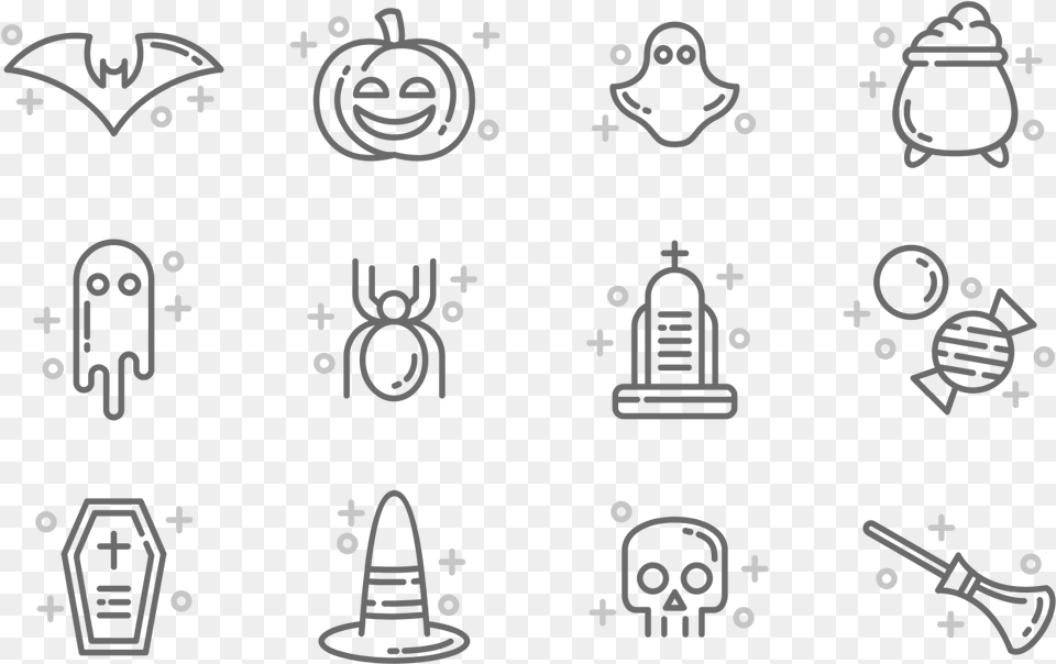 Halloween Icons Vector Halloween Icons Cute, Symbol, Animal, Bird Free Png Download