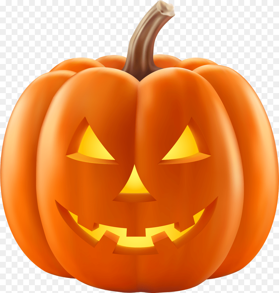 Halloween Image Transparent Pumpkin Halloween, Food, Plant, Produce, Vegetable Free Png Download