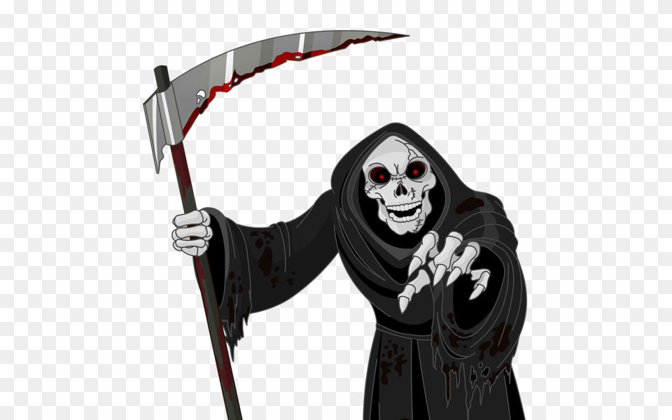 Halloween In Grim Reaper, Face, Head, Person Png Image